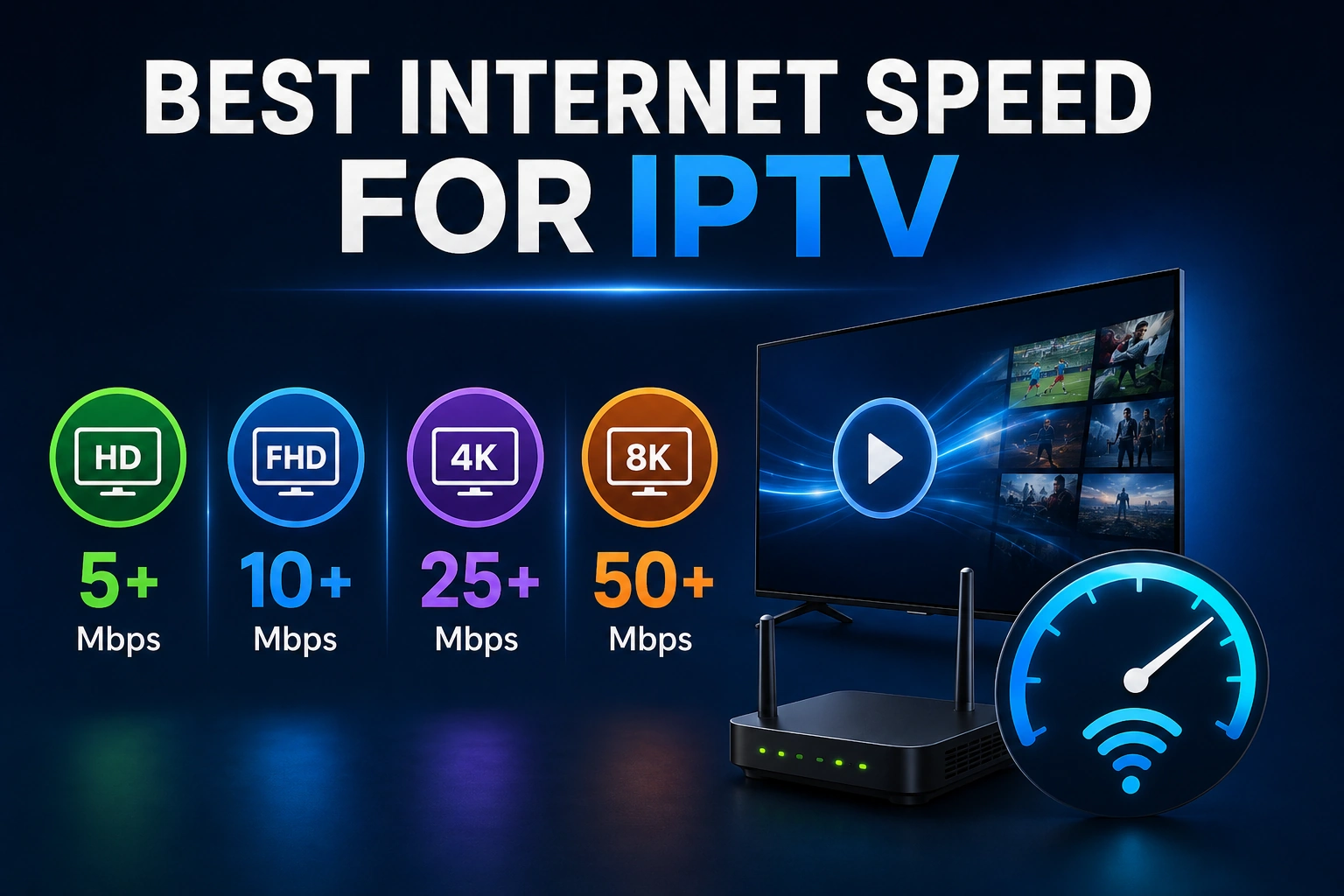 Best internet speed for IPTV