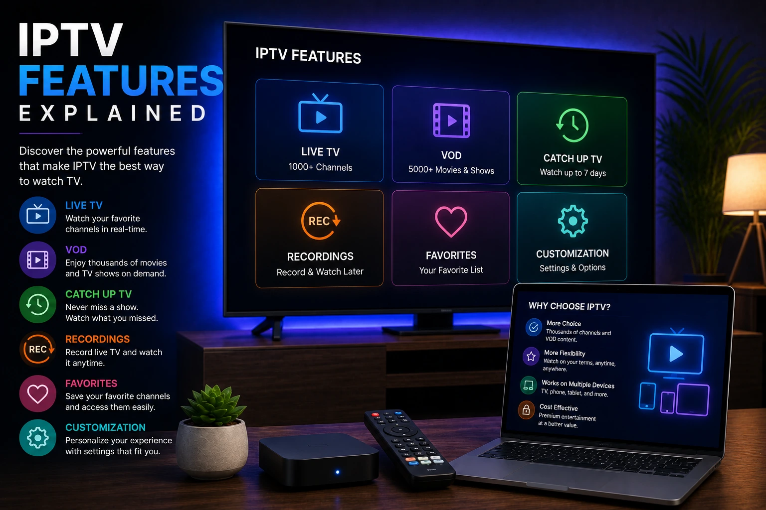 IPTV Smarters Pro features