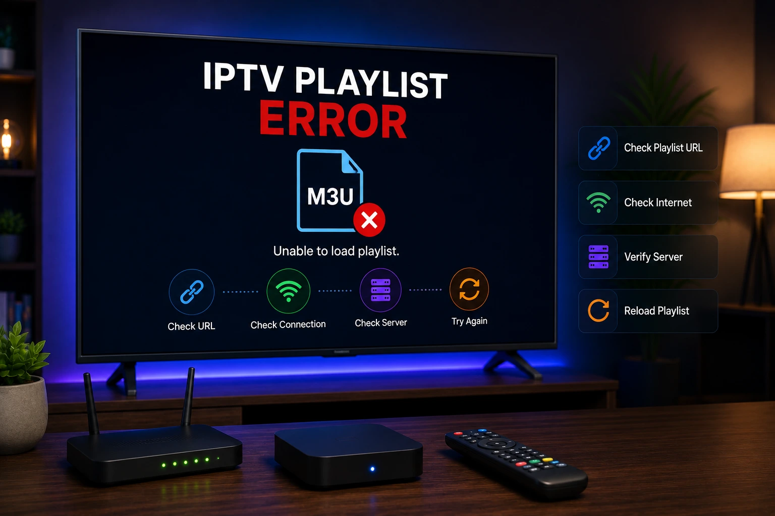 Fix IPTV playlist errors