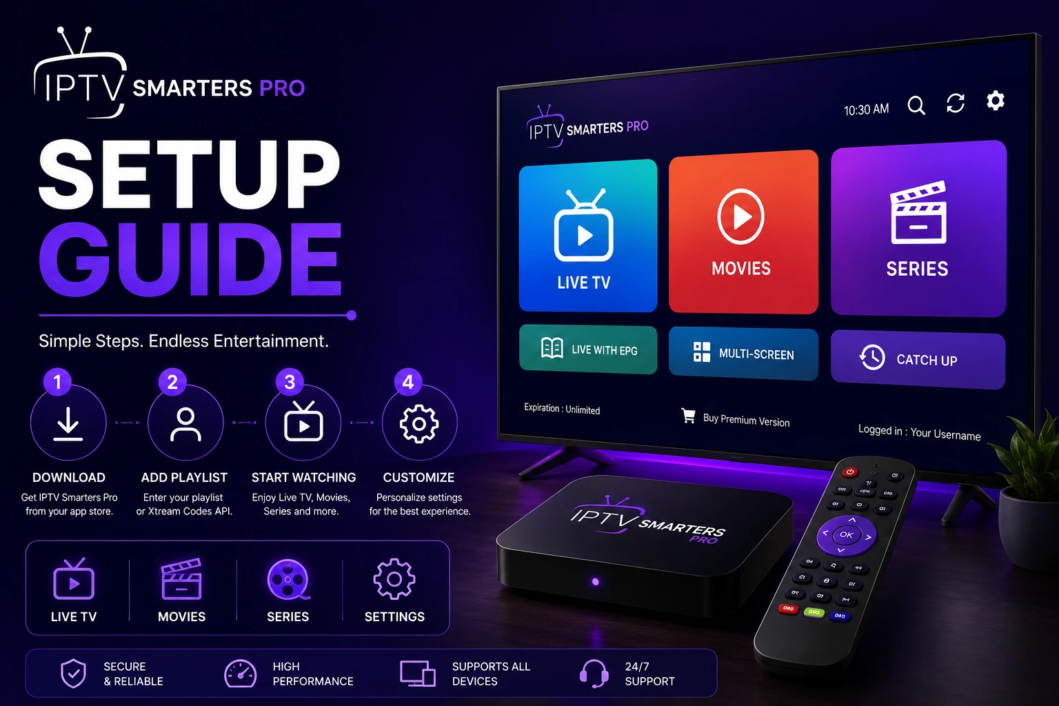 Install IPTV Smarters Pro on iPhone and iPad
