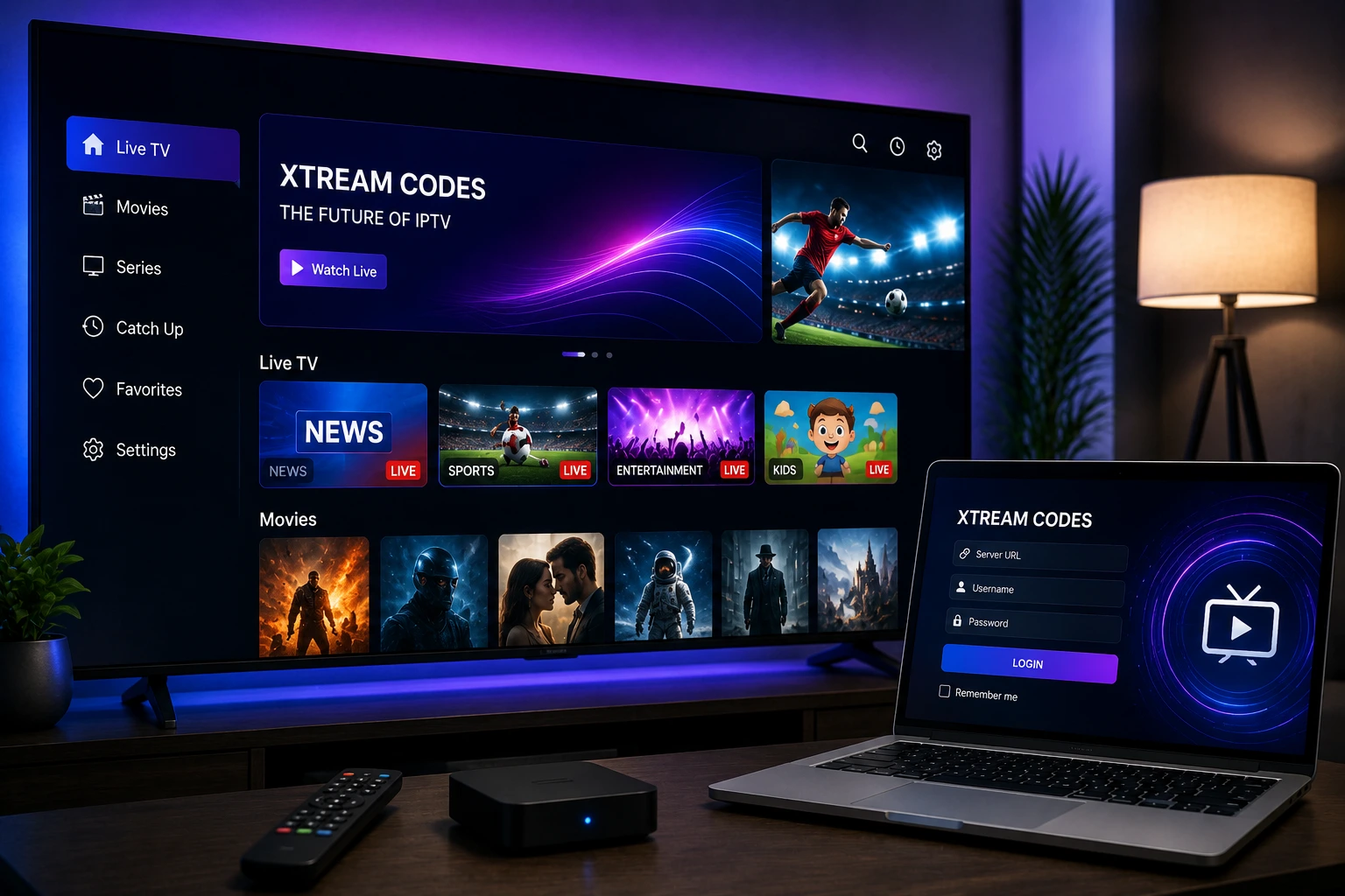 Xtream Codes setup in IPTV Smarters Pro